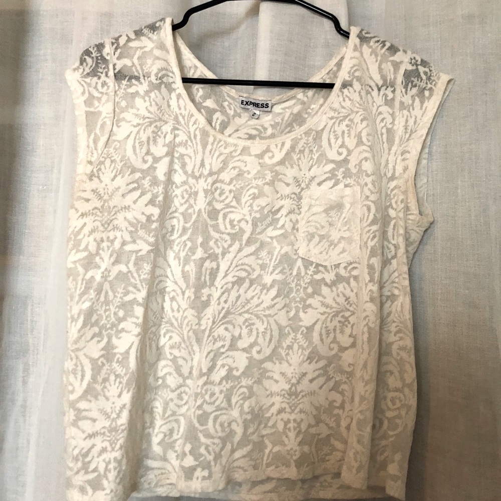 White lace top